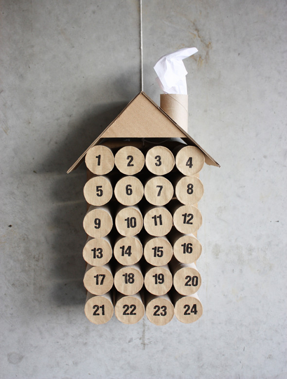 DIY Toilet Paper Roll Christmas Calendar