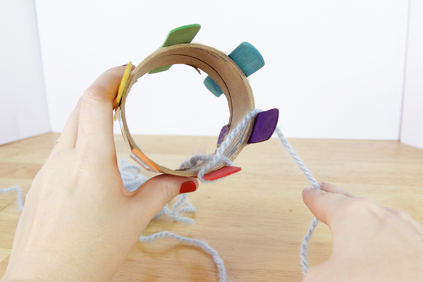 How-to: DIY a Knitting Loom & Knit With It