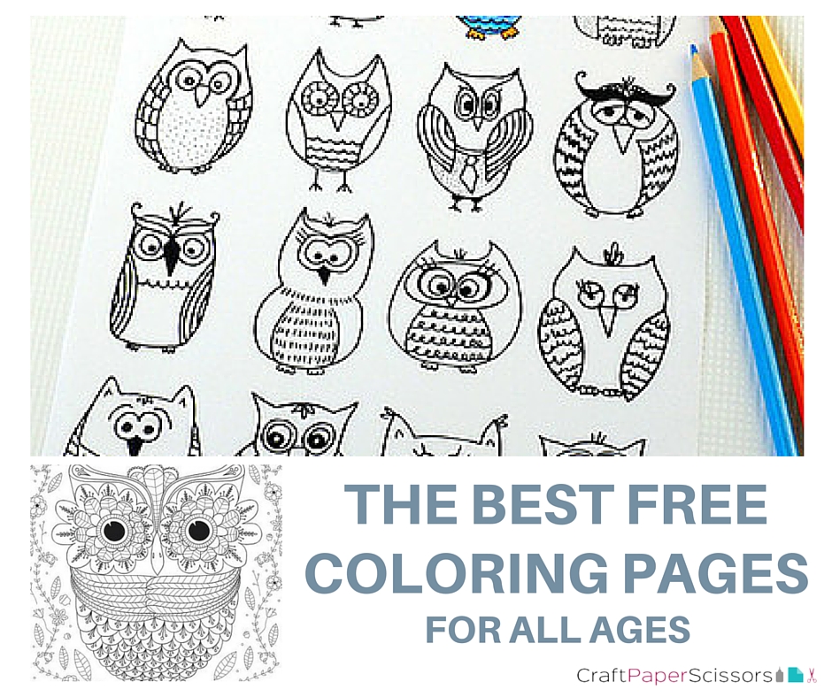 The BEST Free Coloring Pages for All Ages Craft Paper