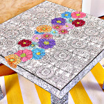 Adult Coloring Book Table