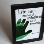 Foiled Hand Quote Frame