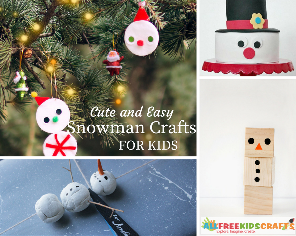 14 Cute and Easy Snowman Crafts for Kids - Craft Paper Scissors