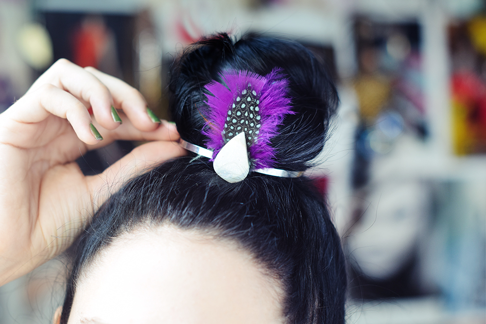 DIY Hair Bun Cuffs Craft Paper Scissors