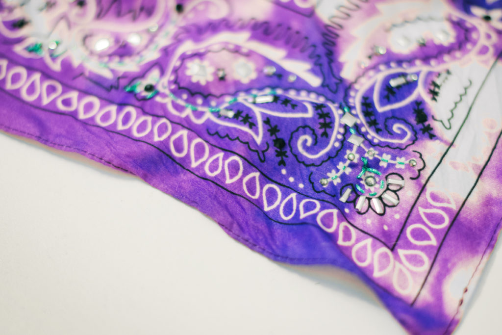 DIY Embellished Bandana - Craft Paper Scissors