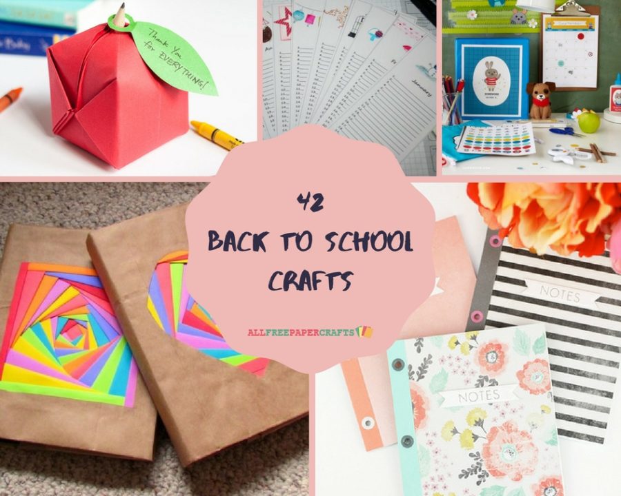 42 Back to School Paper Crafts Craft Paper Scissors